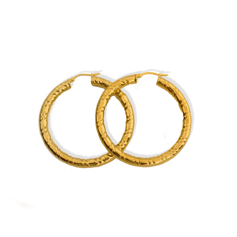 Boucles d'oreilles Créoles doré pour Femme - Élégance et Simplicité