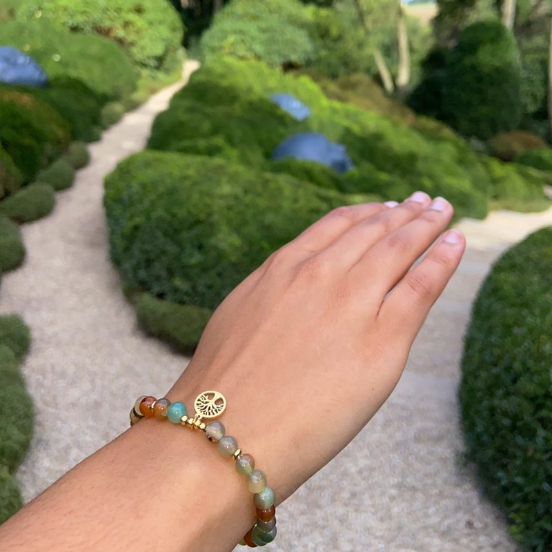 Bracelet féminin en Agate & médaillon en forme d'Arbre de vie – Image 2