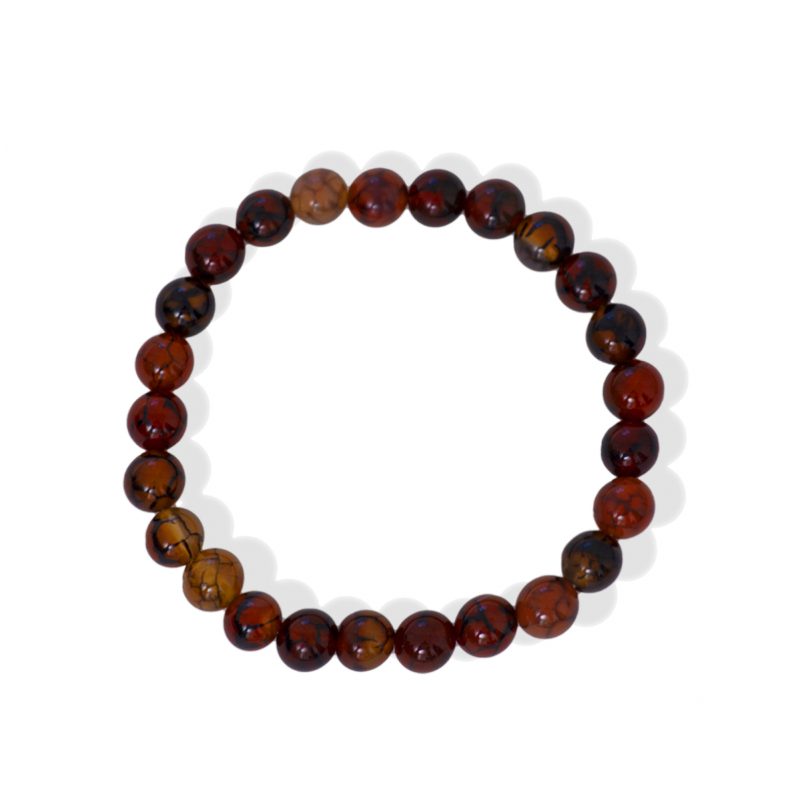 Bracelet Mixte en Agate Veine de Dragon
