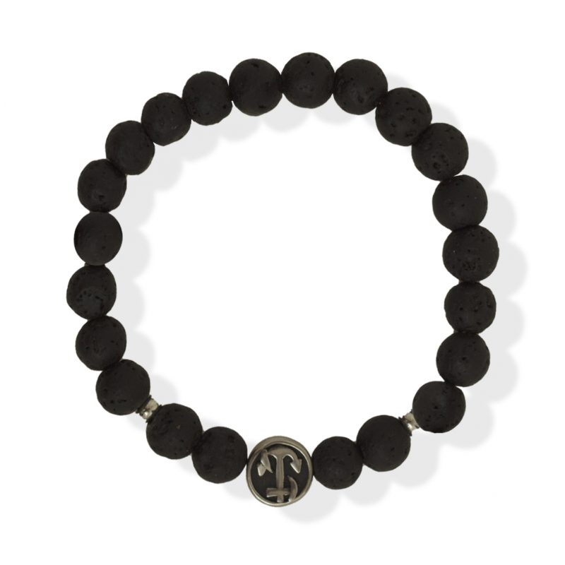 Bracelet Homme en Pierre de Lave Volcanique